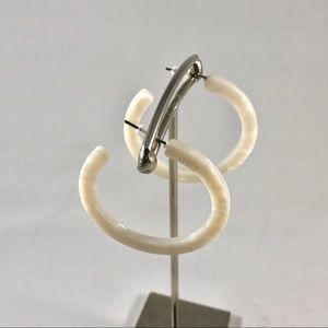 Resin white hoops